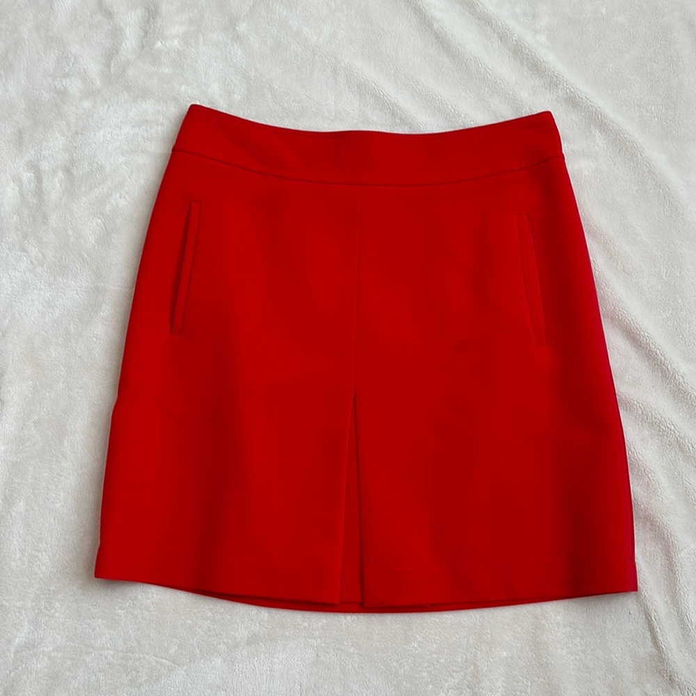 LOFT Red High Low Skirt